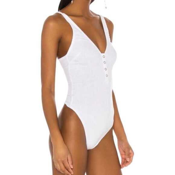 Free People Tops - NWT Free People Intimately White Larissa Bodysuit Size Large